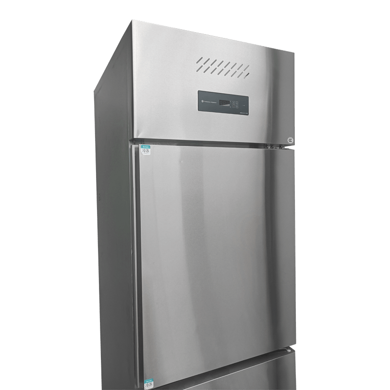 Réfrigérateur de cuisine en acier inoxydable à deux portes Réfrigérateur de cuisine en acier inoxydable à deux portes